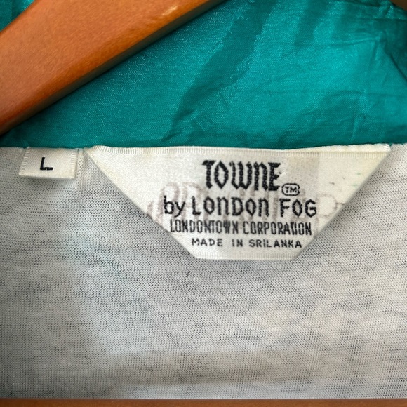 Amazing Vintage Towne by London Fog windbreaker spring track jacket flowers L - Picture 3 of 3